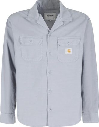Carhartt Work in Progress Kelsey Shirt - Heren - Casual Overhemden - Blauw - L - Katoen - Overhemden