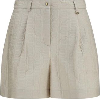 Moncler Beige Logo Shorts