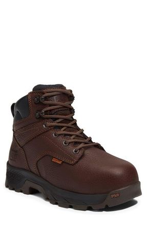 Timberland TiTAN EV 6 Composite Toe Work Boot in Dark Brown Full Grain at Nordstrom, Size 8.5