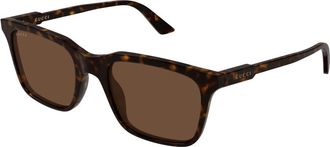 Gucci Gg 2114S Zonnebrillen - Heren - Zonnebrillen - Bruin - 53 MM - Accessoires