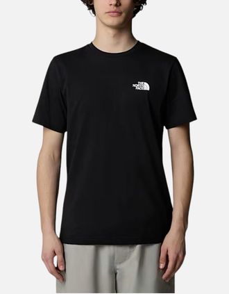 The North Face Mens The North Face T-Shirt Mens T Shirt Simple Dome Sports Cotton Casual Crew Neck - Black - Size: 38