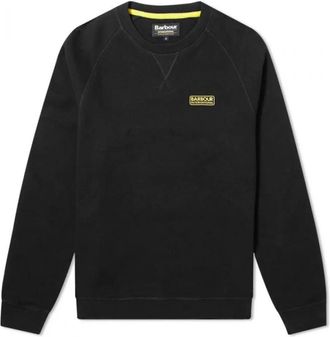Barbour Essenti&euml;le Crew Sweatshirt met Raglan Mouwen - Heren - Sweatshirts - Zwart - L - Katoen - Hoodies & sweatvesten