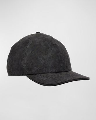 Versace Mens Baroque Cotton Jacquard Baseball Hat