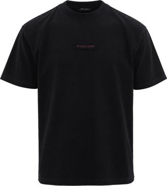 44 Label Group Patch Graphic Black Cotton T-Shirt