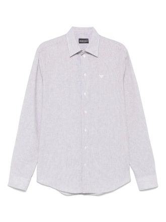 Emporio Armani striped shirt - Brown