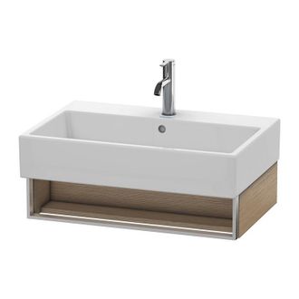 Duravit Mueble De Pared Duravit Vero Air 68,4 X 43,1 Cm, 1 Compartimento Abierto, Para Vero Air 235070, Color (frente/cuerpo): Roble Cepillado Chapa De Madera