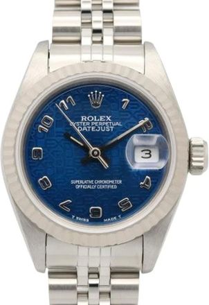 Rolex Pre-owned Lady-Datejust Orologio da polso - - Pre-owned - Donna - Blu - ONE SIZE