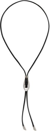 Christophe Lemaire Snake Bolo Tie Nappa Necklace - Silver - One Size