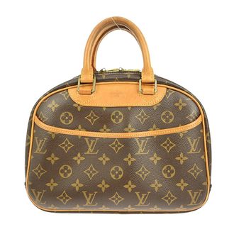 Louis Vuitton Trouville Handbag Monogram Canvas Brown Canvas Handbag (Pre-Owned)