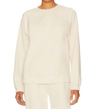 Eberjey Luxe Sweats The Long Sweatshirt In Botanical Oat