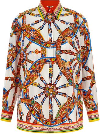 Dolce & Gabbana Multicolor Cotton Womens Blouse