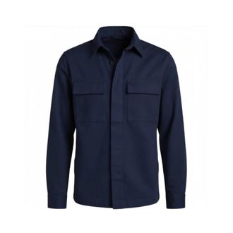 Harmont & Blaine Light Jacket - Heren - Zomerjassen - Blauw - L - Katoen - Jassen