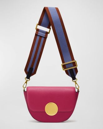 Oryany Lottie Saddle Leather Crossbody Bag