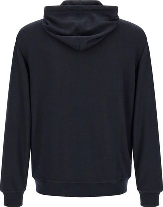 Brunello Cucinelli Cashmere and Silk Blend Hoodie - Black