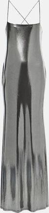 The Sei Metallic jersey gown