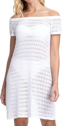 Gottex Off The Shoulder Cover Up Dress In Roulette