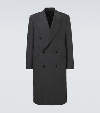 Lardini Double-breasted wool-blend coat