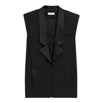 Weili Zheng Gilet Oversize - - Jackets - Donna - Nero - M