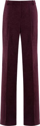 Saiid Kobeisy Tailored Straight-Cut Pants In Rich Plum