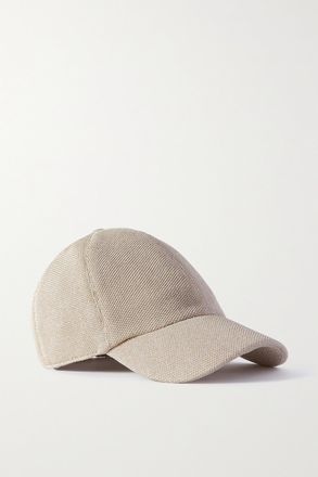 The Row Berretto Da Baseball In Seta Piqu&eacute; Caspian - Neutri
