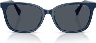 Ralph Lauren 56mm Gradient Square Sunglasses in Blue /Blue/Grey at Nordstrom