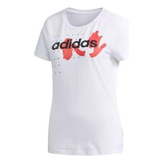 adidas (WMNS) adidas neo FV TEE 2 Sports Round Neck Short Sleeve White EA0328