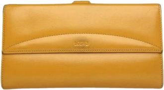 Loewe Pre-owned Wallets, female, Yellow, Size: ONE SIZE Pre-owned Leather Wallet