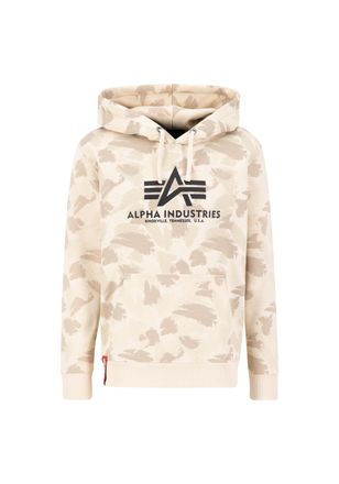 Alpha Industries Hoodie ALPHA INDUSTRIES Basic Hoodie BL Camo, Herren, Gr. S, beige (sand camo), Obermaterial: 80% Baumwolle, 20% Polyester, regular fit, Sweatshirts H