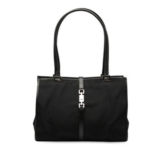 Gucci Tweedehands Nylon Jackie Tote