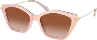 Michael Kors Cat Eye Zonnebril - Dames - Zonnebrillen - Roze - 54 MM - Accessoires