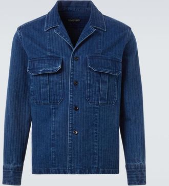 Tom Ford Striped denim overshirt
