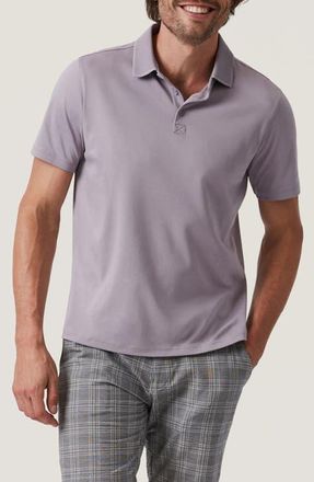 34 Heritage Tipped Pima Cotton Polo in Lilac Dust at Nordstrom, Size X-Large