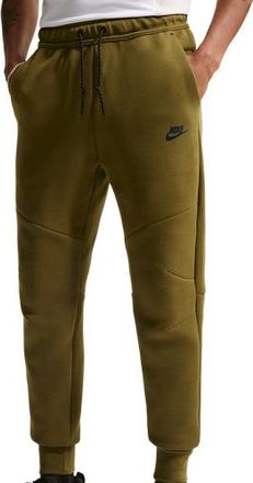 Nike Mens Tech Fleece Joggers - Black/Olive Flak Size 3XL