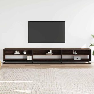 Berkfield Home TV Cabinet Brown Oak 270x40x46 cm Engineered Wood | Size: 270 x 40 x 46 cm