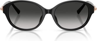 Tiffany & Co. 0tf4263d Rounded Black Acetate Sunglasses