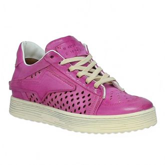 A.S.98 Womens Adrian Leather Sneakers In Fuchsia