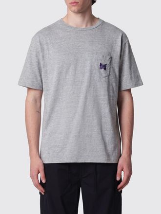 Needles T-shirt relaxed fit in cotone con farfalla ricamata sul petto