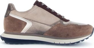 Gabor Beige Damessneaker - Stijlvol en Comfortabel - Dames - Sneakers - Beige - 40 EU - Su&egrave;de - Schoenen