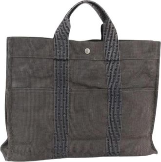 Herm&egrave;s Pre-owned Tote Bags, female, Gray, Size: ONE SIZE Pre-owned Vintage Tote Bag