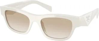 Prada Neutral Gradient Light Grey Cat Eye Ladies Sunglasses PR B09S 26A80M 52