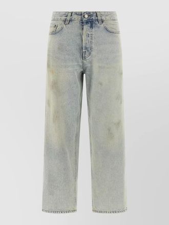 Haikure betty denim trousers faded wash design