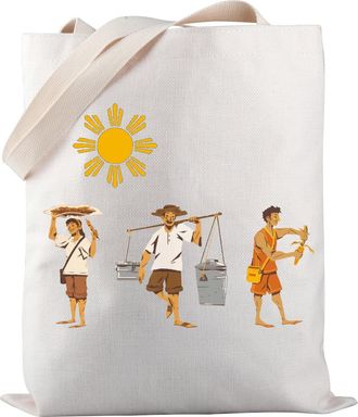Generic Filipino Food Tote Bag Filipino Sun Philippine Tote Bag Filipino Food Lover Gift (Filipino Food TOTE)