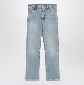 Frame Denim Womens Light-wash Blue Jeans - Light Grey Cotton - Size 28 (Waist)