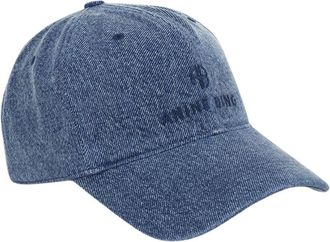 Anine Bing Jeremy Baseball Cap - Dames - Petten - Blauw - ONE Size - Katoen - Accessoires