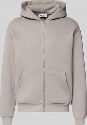 Review Sweatjacke mit K&auml;nguru-Tasche in Hellgrau, Gr&ouml;&szlig;e XXL