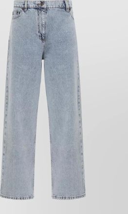 Magda Butrym high-rise loose fit straight leg jeans