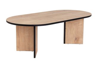 Asir Group LLC Elegante Mesa De Centro, Roble Zafiro Y Negro, 119 X 40 X 60 Cm Tablero De Part&iacute;culas 100% Melaminado, 18 Mm De Grosor Dise&ntilde;o Moderno Para El Sal&oacute;n
