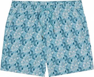Fair Harbor Mens Bungalow Trunk In Navy Sea Tiles