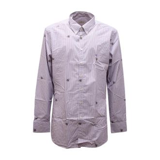 Etro Casual Shirts, male, Purple, 4XL, Stripes Shirt Made in Italy