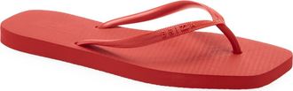 Arezzo Brizza Flip Flop in Bright Red at Nordstrom, Size Medium